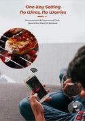 Keitto- ja paistolämpömittari - WIFI paistosovelluksella - Toistin varmistaa pitkän matkan matkapuhelimeen - Uuni, grilli tai pannu.