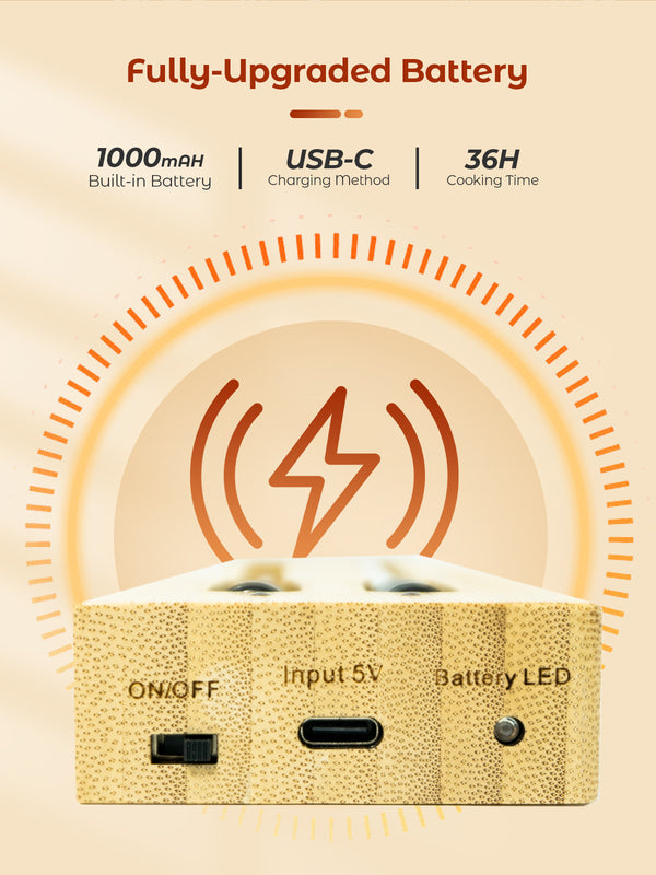 Cooking and frying thermometer - WIFI with frying APP - Repeater ensures long distance to the mobile - Oven, grill or pan.