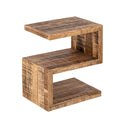 Side table wood - S shape - Coffee table Sissi - Flower column - Mango wood