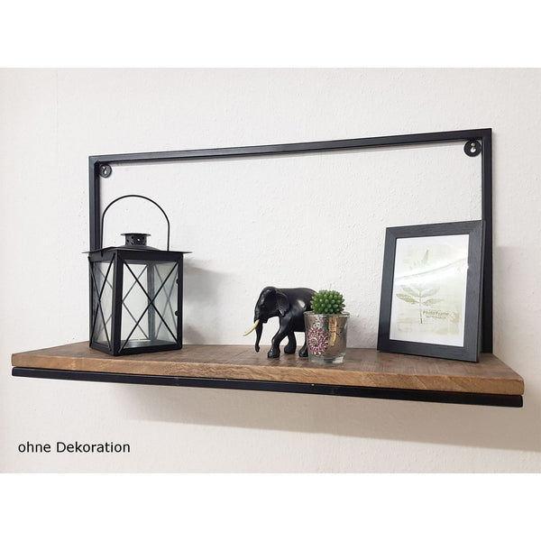 Bookshelf - Wall shelf - Bookcase 75 x 40 x 20 cm Liverpool - Metal frame matt black