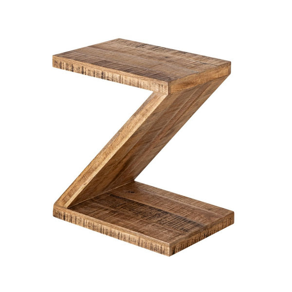 Side table wood Z shape - Zoro coffee table - Flower table - Mango wood