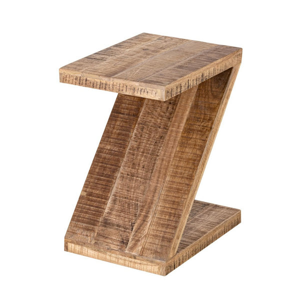 Sivupöytä puuta Z-muotoa - Zoro-sohvapöytä - Kukkapöytä - Mangopuuta