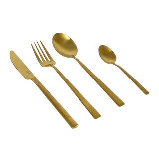 Buy gold Cutlery set - 16 parts for 4 people - Model Fairbaks - Gold or black