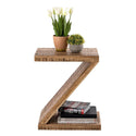 Sivupöytä puuta Z-muotoa - Zoro-sohvapöytä - Kukkapöytä - Mangopuuta